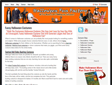 Tablet Screenshot of halloweenfunfactory.com